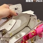 Hermès 25cm Birkin-Style Exotic Crocodile Embossed Leather Handbag Luxury Celebrity Edition 5 Colors 13