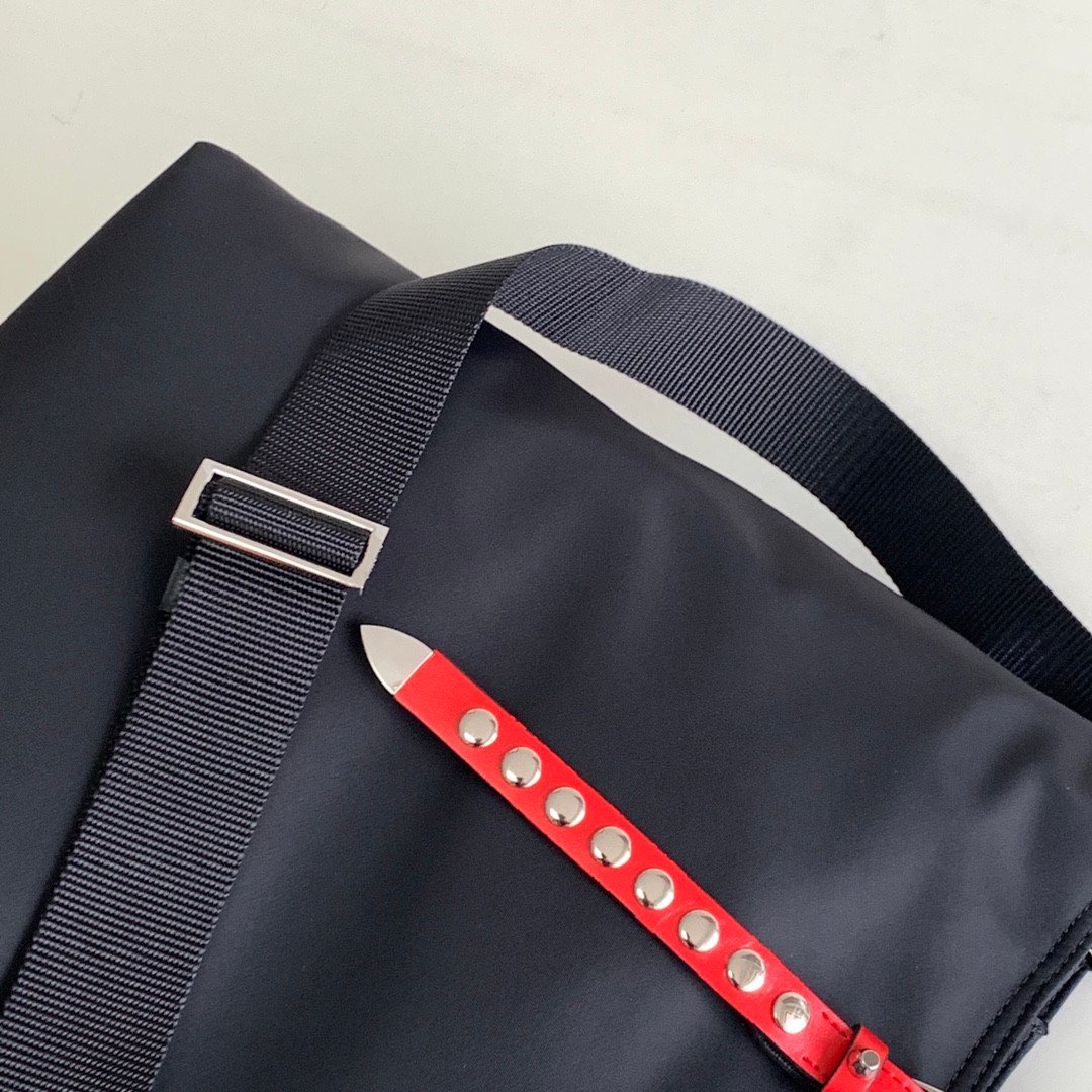 Prada Studded Nylon Tote Bag 34cm The Ultimate Fusion of Edgy Sophistication and Utility 14