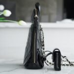 CHANEL 22A Metiers d’Art Collection Glossy Calfskin Backpack with Detachable Mini Pouch Leather Urban Rucksack 14