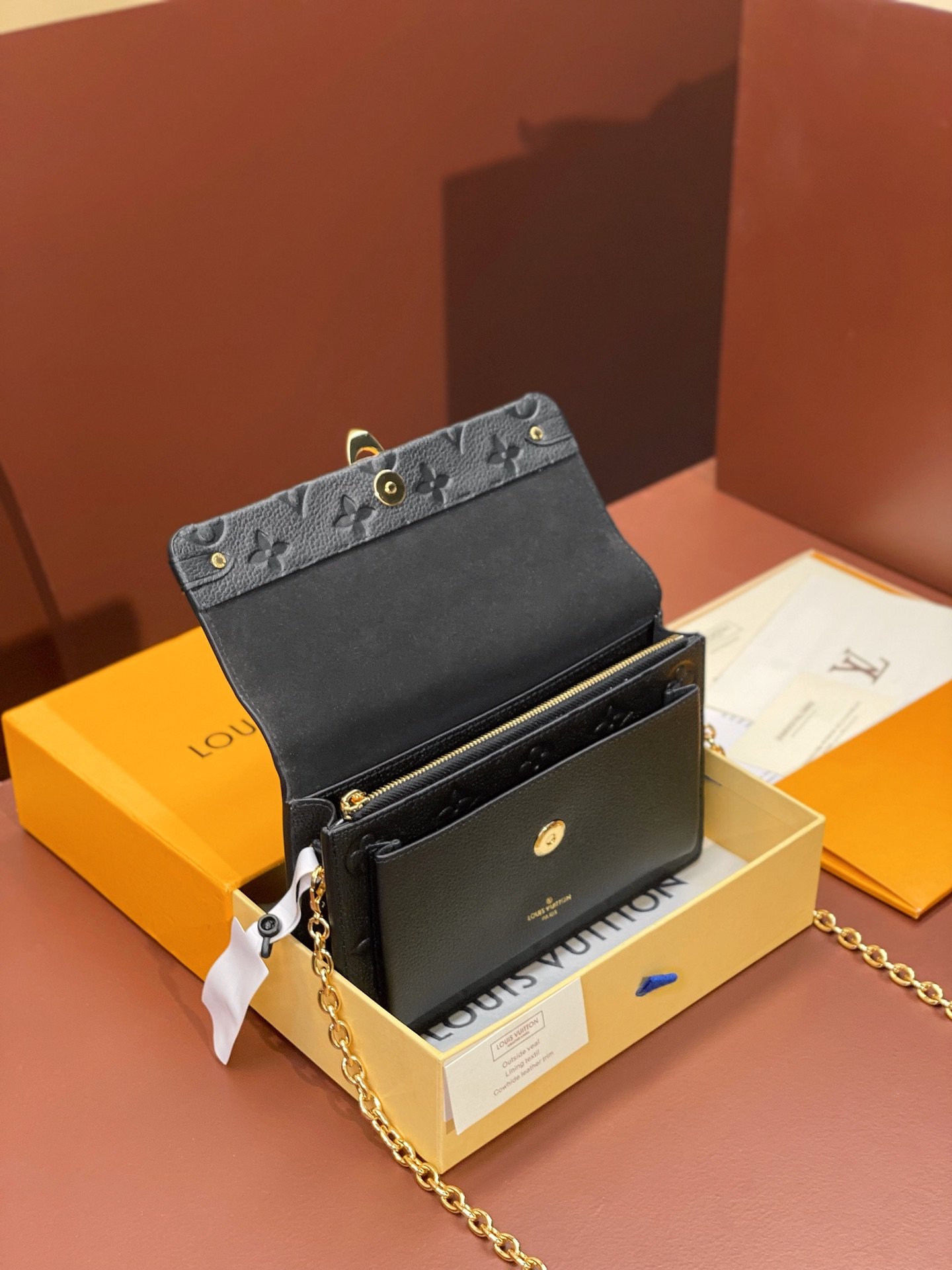 Louis Vuitton Monogram Empreinte Leather Chain Wallets The Ultimate Fusion of Heritage and Modern Elegance 14