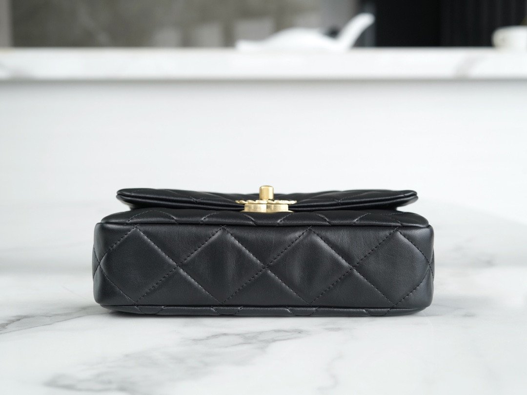 CHANEL 23k Autumn/Winter Collection Wide Strap Quilted Flap Bag 20.5cm 4 Colors 15