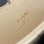 Chanel 23K Camellia Bow Hula Hoop Micro Bag 16cm Quilted Lambskin Evening Clutch & Wristlet 15