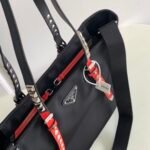 Prada Studded Nylon Tote Bag 34cm The Ultimate Fusion of Edgy Sophistication and Utility 15