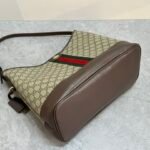 Gucci Ophidia GG Supreme Canvas Shoulder Bucket Bag Web Stripe & Double G Hardware 16