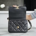 CHANEL 23k Autumn/Winter Collection Wide Strap Quilted Flap Bag 20.5cm 4 Colors 16