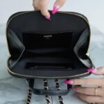 CHANEL 22A Metiers d’Art Collection Glossy Calfskin Backpack with Detachable Mini Pouch Leather Urban Rucksack 17