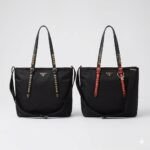 Prada Studded Nylon Tote Bag 34cm The Ultimate Fusion of Edgy Sophistication and Utility 19