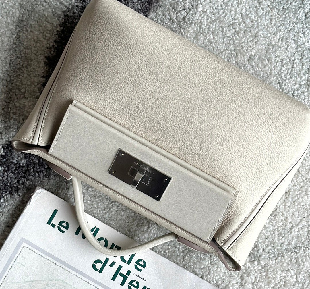 Hermès 24/24 Mini Bag in Evercolor & Swift Calfskin KELLY 2424 Convertible Handbag 21cm Colors 2