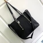 Prada Studded Nylon Tote Bag 34cm The Ultimate Fusion of Edgy Sophistication and Utility 2