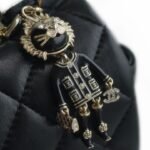 CHANEL 2022P Limited Edition Mini CF Top Handle Bag with 3D Lion Charm 20
