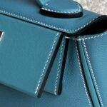 Hermès 24/24 Mini Bag in Evercolor & Swift Calfskin KELLY 2424 Convertible Handbag 21cm Colors 21