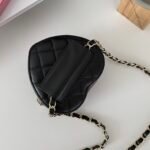 The Chanel 22SS Quilted Heart Waist Bag with Chain 3 Colors 22
