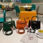 Hermès Mini Kelly II Style Crocodile-Embossed Handbag 20cm with Signature Rodeo Charm