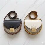 Gucci Padlock Small GG Supreme Half-Moon Saddle Bag 22cm 2021 Spring/Summer Collection Leather Shoulder Bag