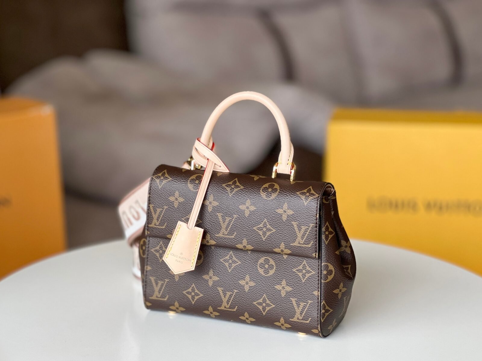 Louis Vuitton Cluny Mini Monogram Handbag 20cm The Perfect Intersection of Structured Elegance and Modern Street Style 3
