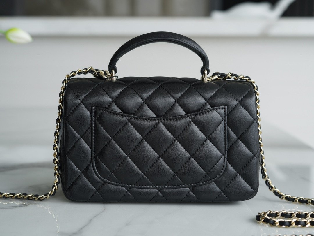 CHANEL 2022P Limited Edition Mini CF Top Handle Bag with 3D Lion Charm 3