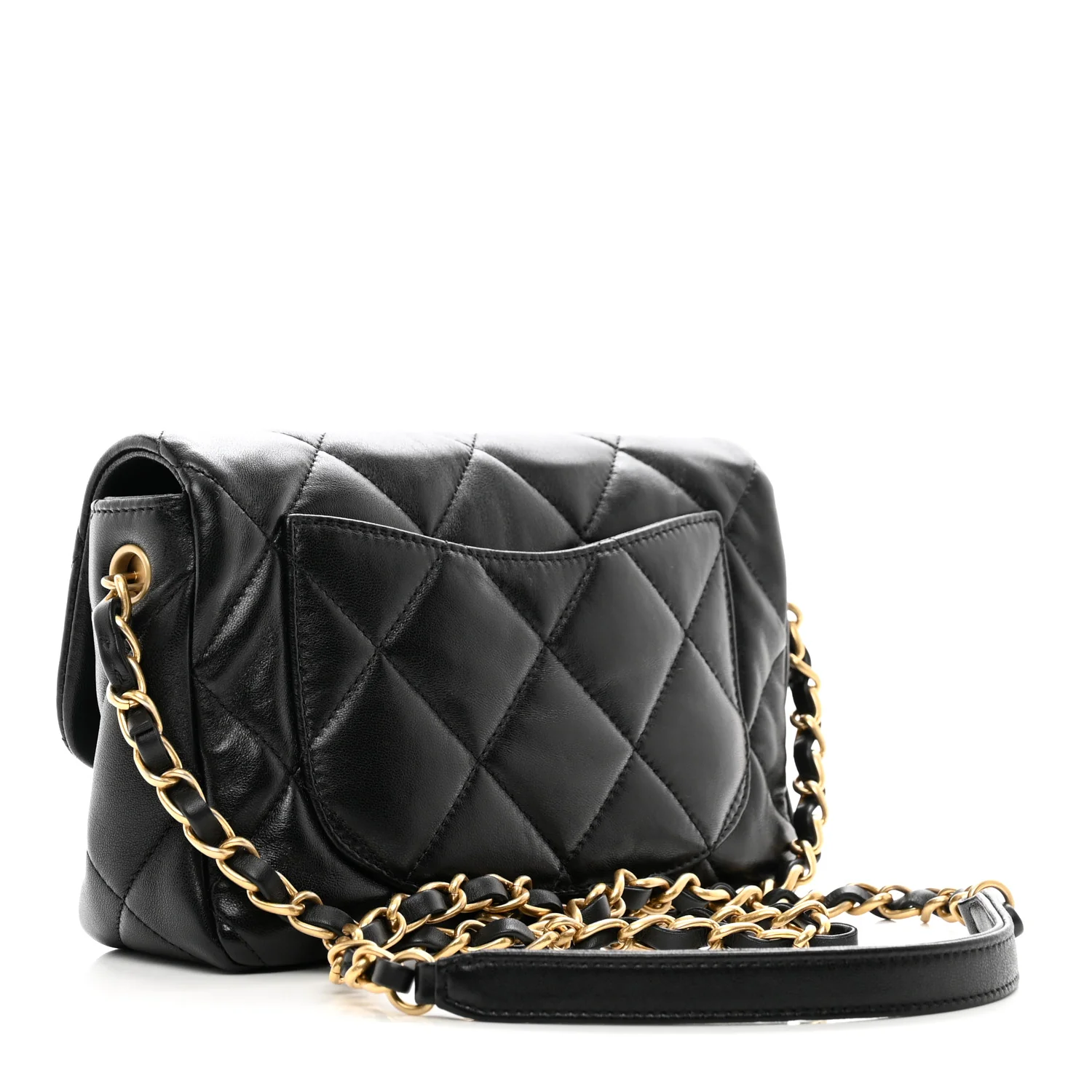 Chanel 22B Coco Love Quilted Heart Flap Bag 2 Sizes Black Lambskin & Gold-Tone 3