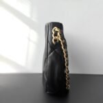 Chanel 24C 19 Hobo Underarm Bag 29cm Black Maxi Quilted Lambskin Half-Moon Crescent Shoulder Bag 3