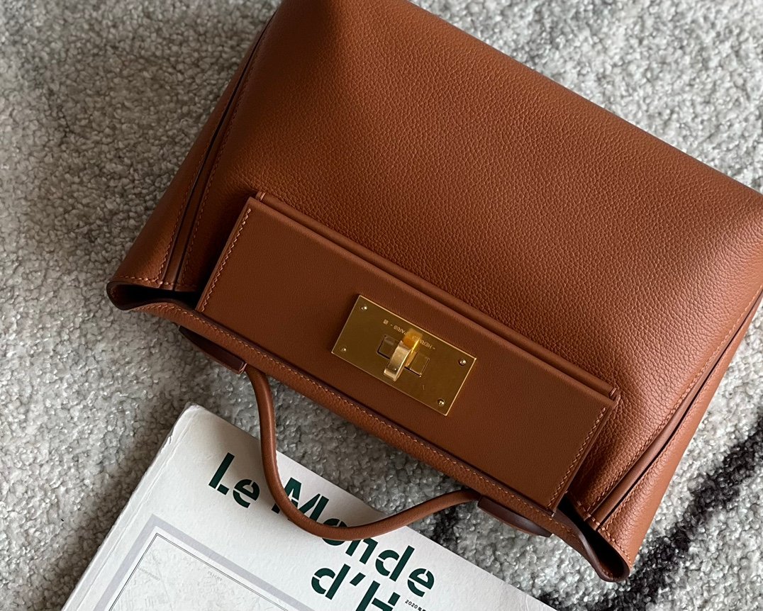 Hermès 24/24 Mini Bag in Evercolor & Swift Calfskin KELLY 2424 Convertible Handbag 21cm Colors 36