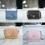 CHANEL 23k Autumn/Winter Collection Wide Strap Quilted Flap Bag 20.5cm 4 Colors 37