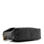 Chanel 22B Coco Love Quilted Heart Flap Bag 2 Sizes Black Lambskin & Gold-Tone 4