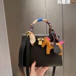 Hermès Kelly Style 25cm Birkin Handbag Top-Grain Epsom Leather Fashion Tote for Women 4