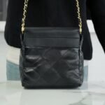 Chanel 23P Mini 22 Bag 17x16x7cm Black Quilted Lambskin with Candy Charms Luxury Crossbody Pouch 4