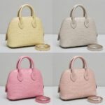 Hermes Mini Bolide 1923 En Croco Mini Handbag Rare Matte Mississippiensis Alligator Skin Hand-Stitched