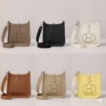 Hermès Evelyne 16 TPM Crossbody Bag 16cm Taurillon Maurice Calfskin Leather Iconic Perforated H Logo 6 Colors