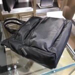 Prada Men’s Premium Re-Nylon Tote Bag Luxury Business & Travel Handbag with Saffiano Leather Trim 5