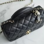 CHANEL 2022P Limited Edition Mini CF Top Handle Bag with 3D Lion Charm 6