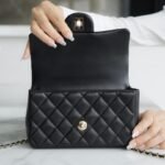 CHANEL 2022P Limited Edition Mini CF Top Handle Bag with 3D Lion Charm 7