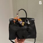Hermès Birkin 30cm Handbag Premium Exotic Leather 3 Colors Black/Red/Brown 7