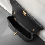 Chanel 23B Fall/Winter Calfskin Quilted Flap Bag with Gold Coin & Iconic Charms 19cm Black 7