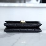 CHANEL 23K Autumn/Winter Collection The Wide Strap Crinkled Calfskin Flap Bag 18cm 7