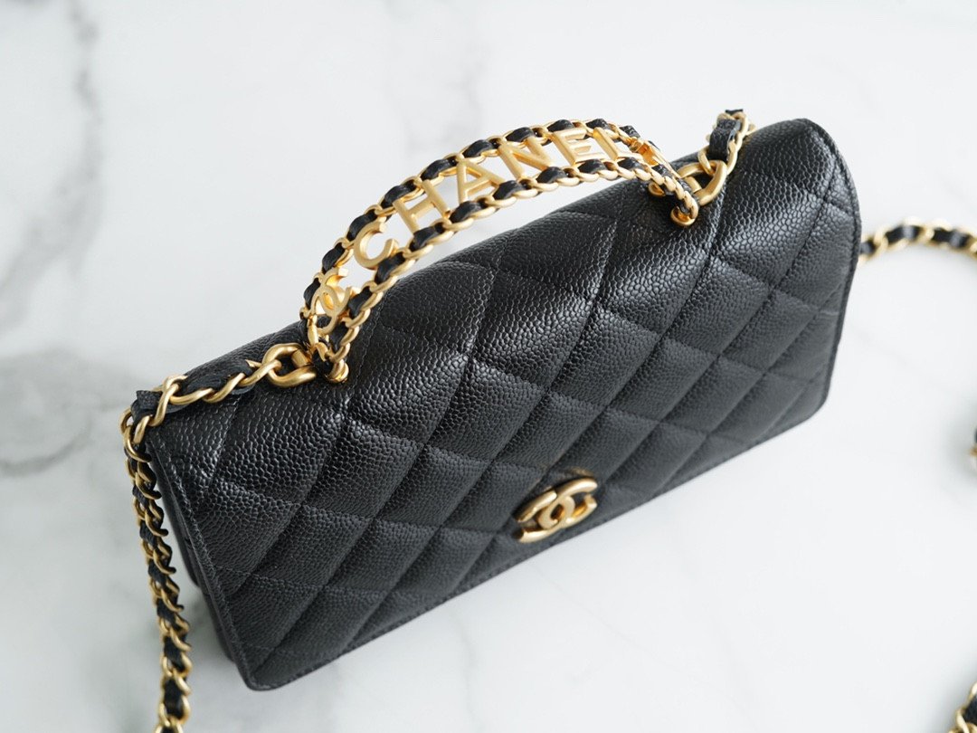 Chanel 22P Spring/Summer Collection The Iconic Top Handle Wallet on Chain (WOC) 19cm Flap Bag 8