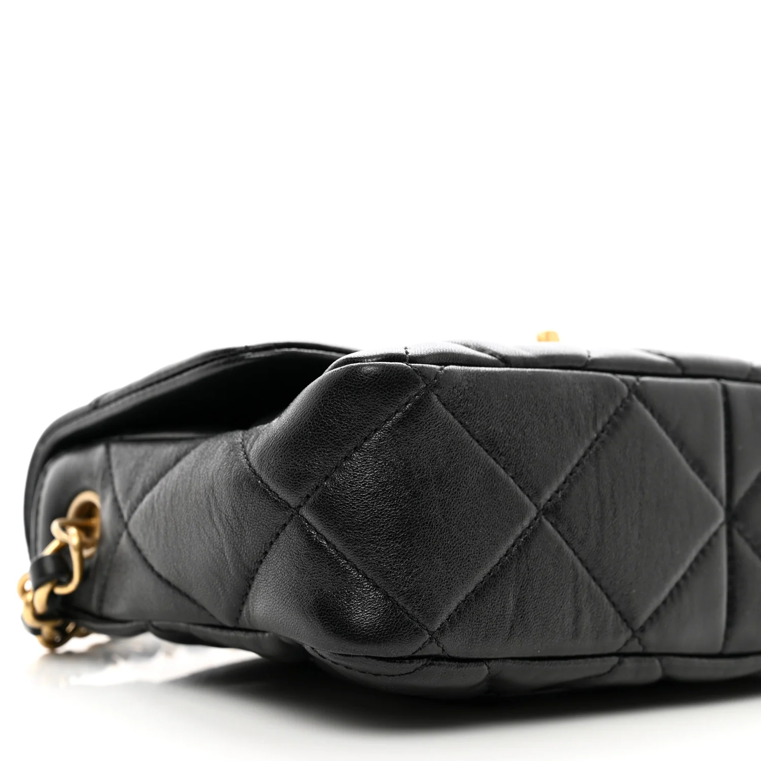 Chanel 22B Coco Love Quilted Heart Flap Bag 2 Sizes Black Lambskin & Gold-Tone 8