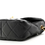 Chanel 22B Coco Love Quilted Heart Flap Bag 2 Sizes Black Lambskin & Gold-Tone 9