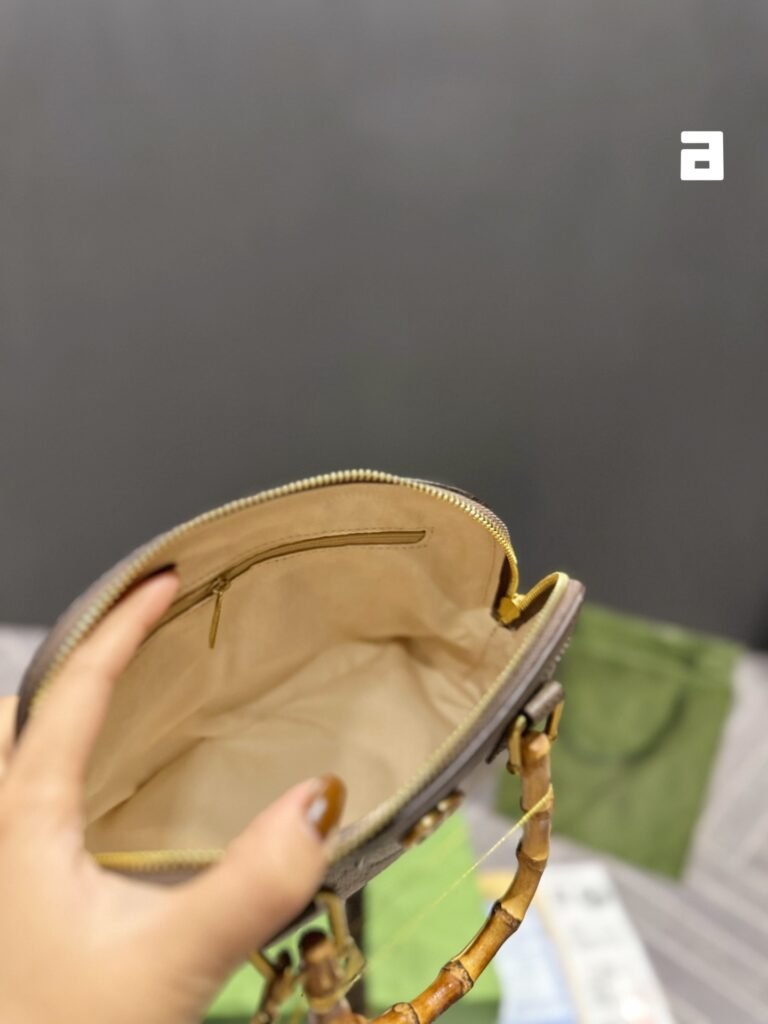 Gucci Bamboo Handle Mini Tote Bag Replica Premium GG Supreme Canvas Bag &ndash; Image 8