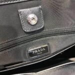 Prada Men’s Premium Re-Nylon Tote Bag Luxury Business & Travel Handbag with Saffiano Leather Trim 9