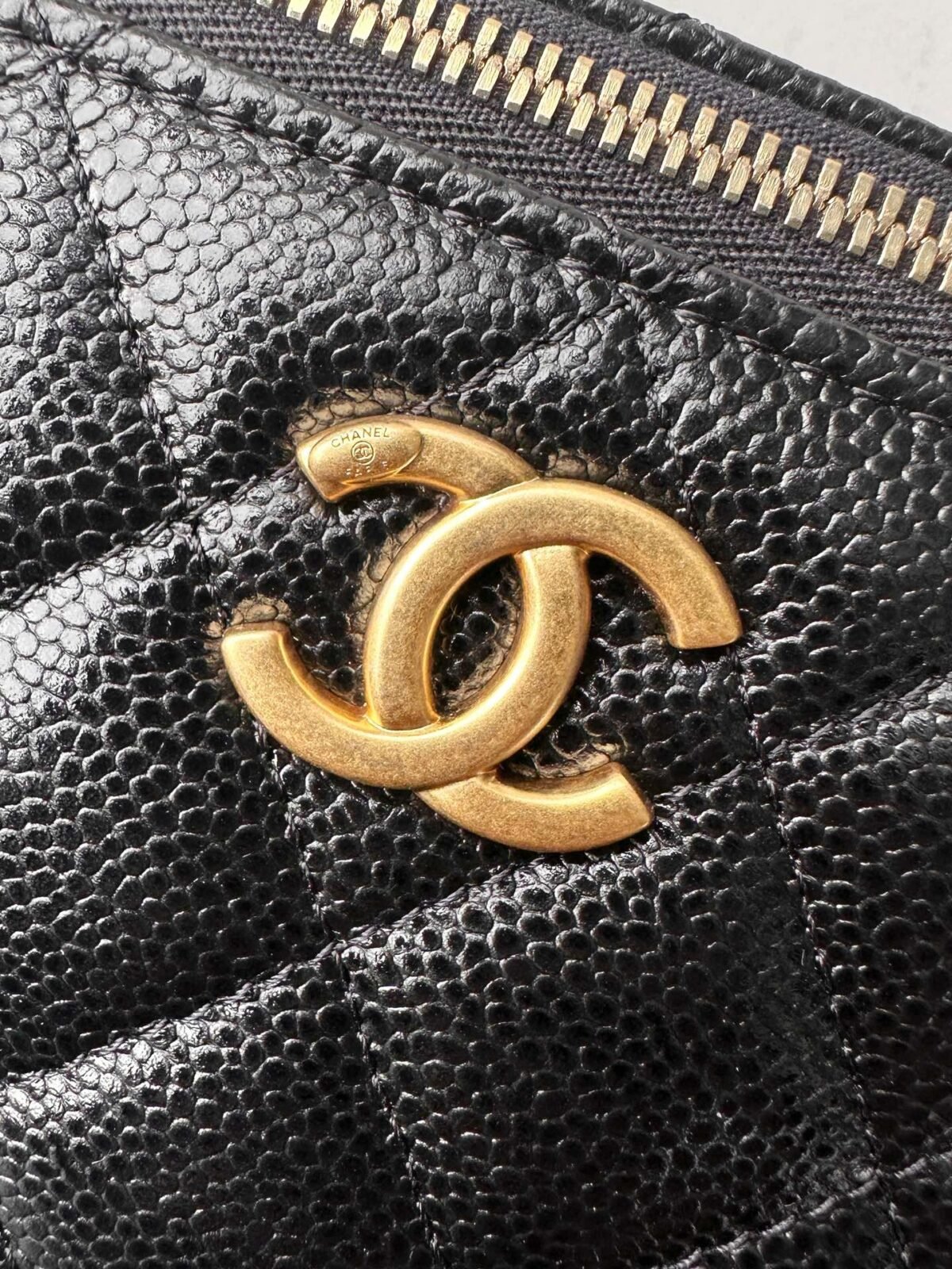 Chanel Signature Letter Handle Vanity Case 17cm Upgraded Caviar Leather Edition 9