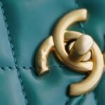 Chanel 2021 Métiers d’Art Collection Mini Flap Bag 19cm Smooth Calfskin with Double Adjustable Golden Balls 9