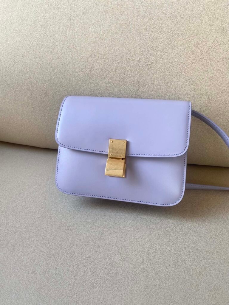 Celine Classic Box Bag 18.5cm Teen Size 8 Colors Minimalist Crossbody Polished Calfskin – Image 1