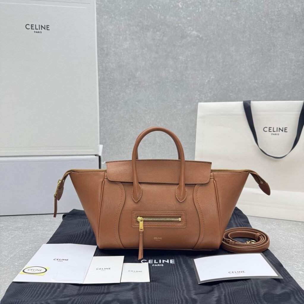 CELINE Paris New Luggage Bag 37cm Modern Revival of the Iconic Smile Bag – Image 1