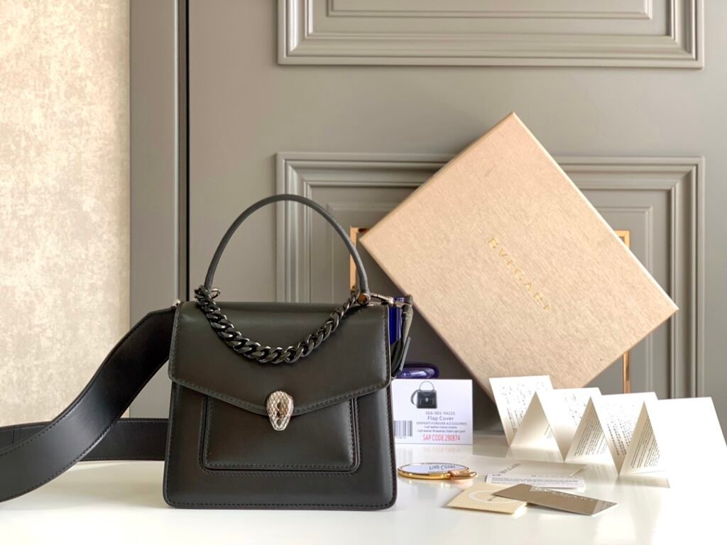 BVLGARI Serpenti Forever Bag 18cm 7 Iconic Colors Lambskin Top Handle Bag – Image 2 BVLGARI Serpenti Forever Bag 18cm 7 Iconic Colors Lambskin Top Handle Bag – Image 2