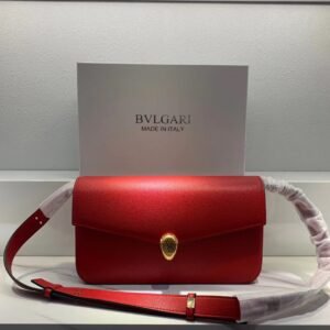 Bvlgari x Alexander Wang Collaboration Serpenti in Love Collection Mini Leather Shoulder Bag 26cm Calfskin Crossbody Bag with Iconic Snakehead Closure 4 Colors Bvlgari x Alexander Wang Collaboration Serpenti in Love Collection Mini Leather Shoulder Bag 26cm Calfskin Crossbody Bag with Iconic Snakehead Closure 4 Colors