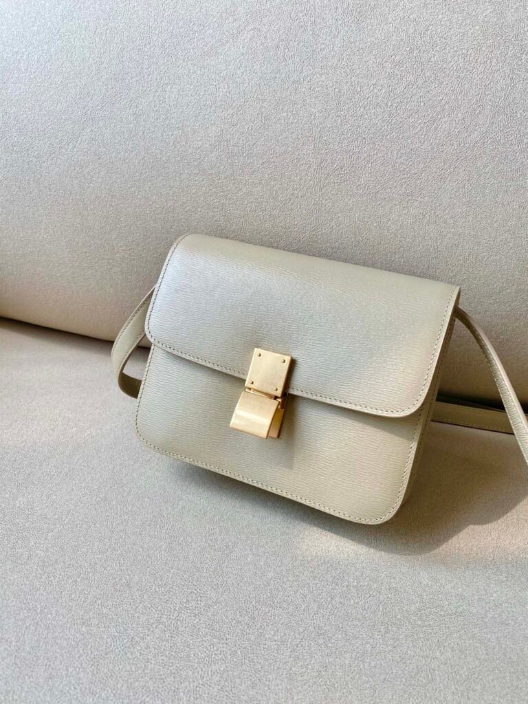 Celine Classic Box Bag 18.5cm Teen Size 8 Colors Minimalist Crossbody Polished Calfskin – Image 3