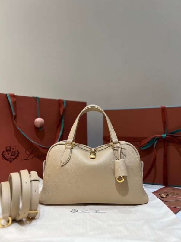 10 Loro Piana Needle Small Bag 5 Colors 31cm Premium Leather Handbag with Adjustable Strap and Internal Pouch