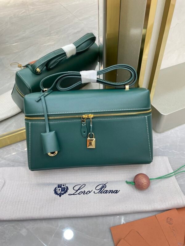 10 Loro Piana Extra Bag L27 Luxury Saddle Leather Crossbody & Shoulder Bag for Women 27cm Vanity Top-Handle Bag