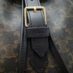 CELINE Triomphe Canvas & Calfskin Folco Backpack 23x30x16cm Timeless Vintage Drawstring Rucksack 10